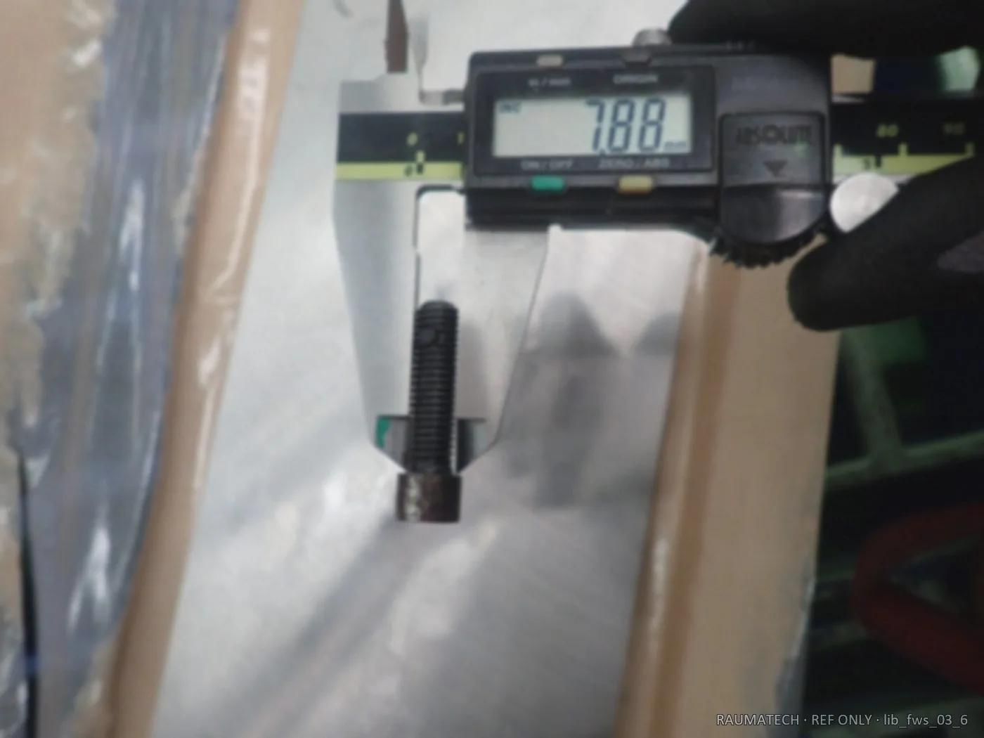New wear plates installed and measured
