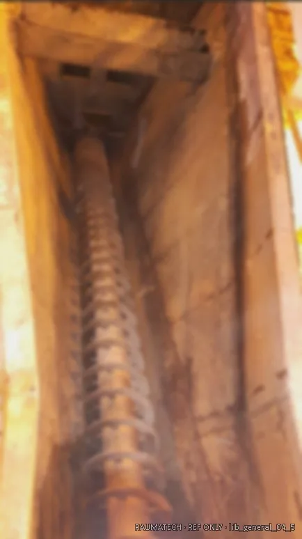Lime grits trough interior