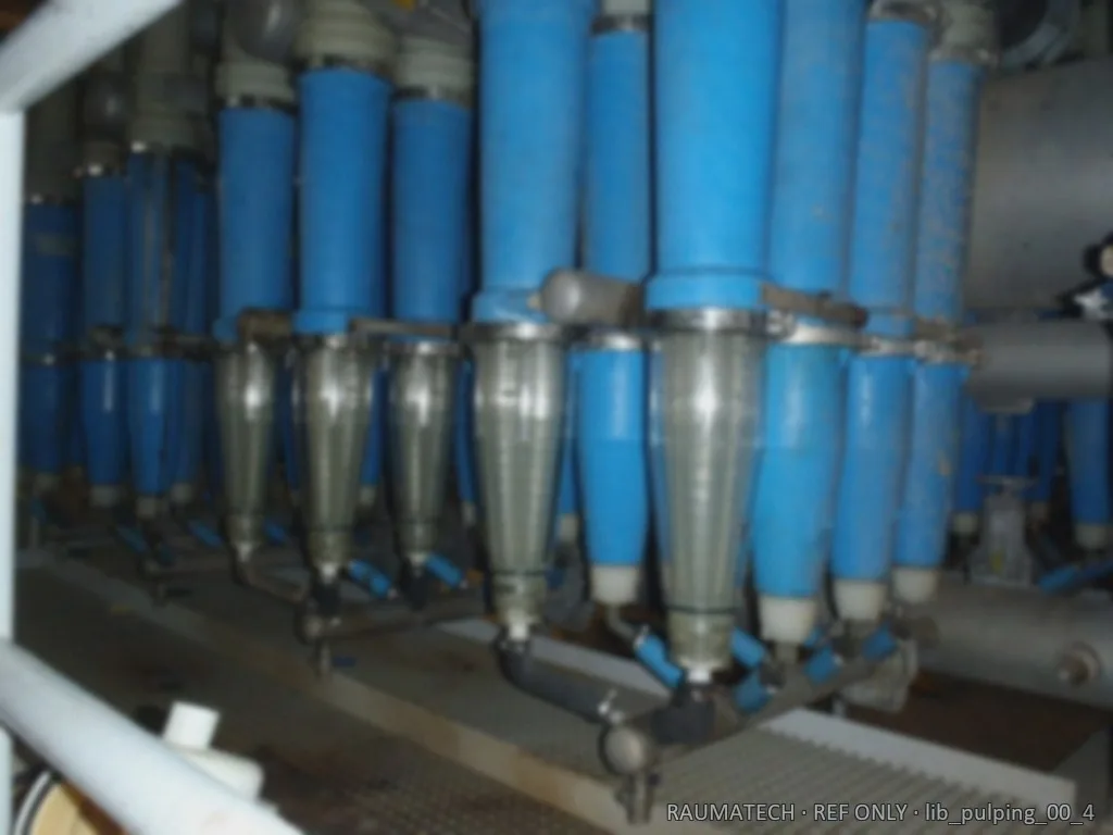 Conical cleaner bank