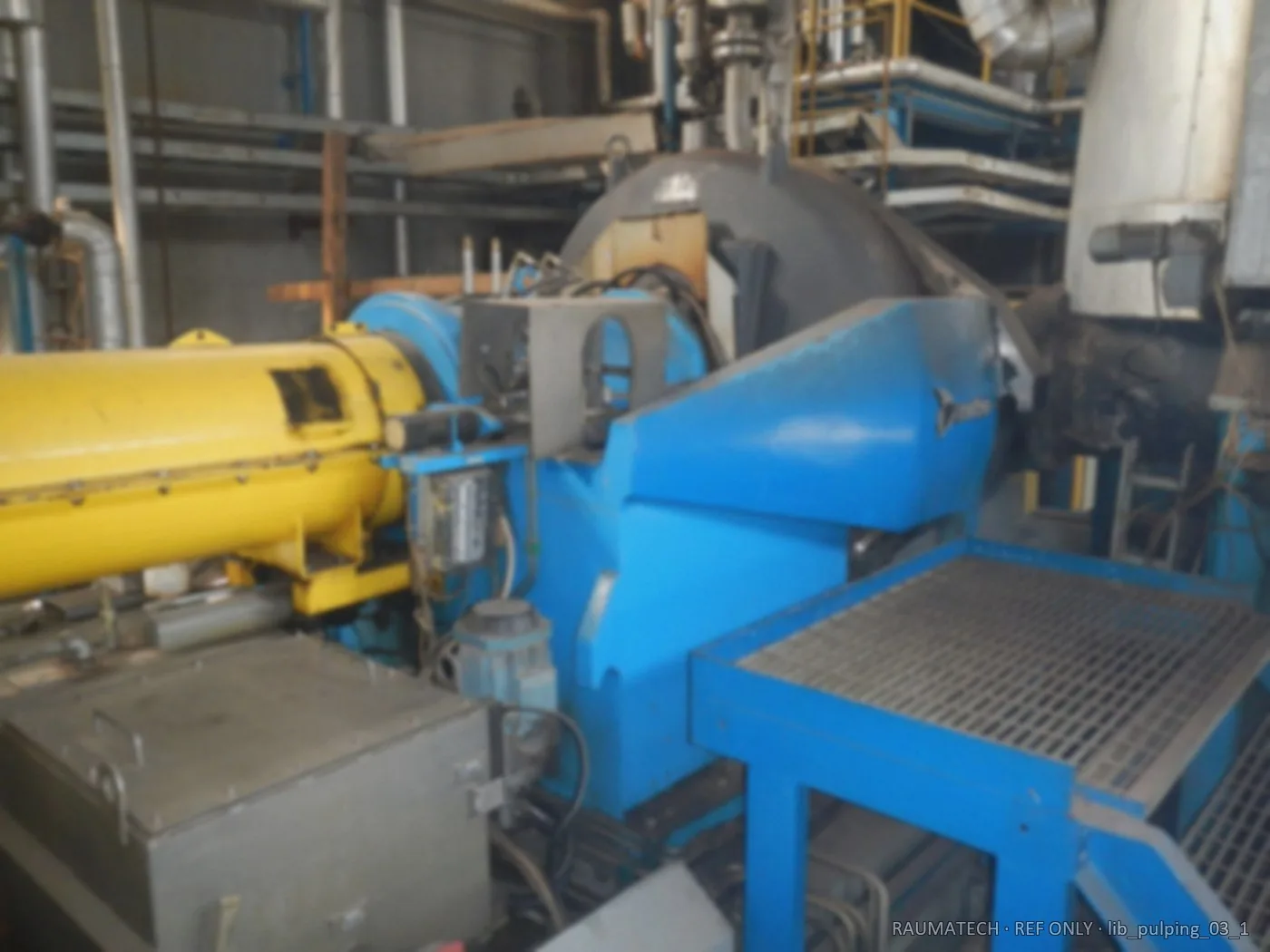 Refiner line in workshop